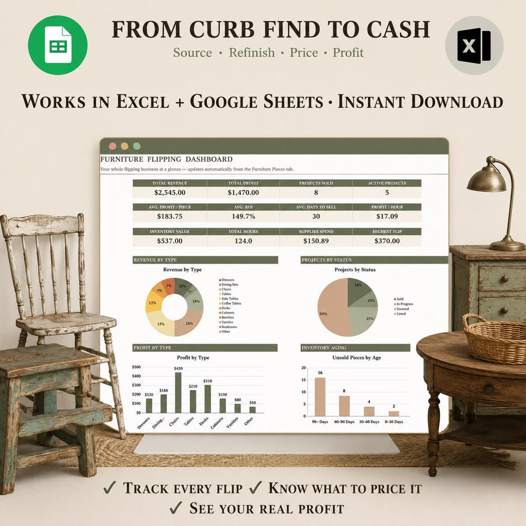 Furniture Flipping Spreadsheet