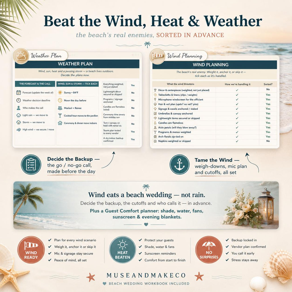 Beach Wedding Planner Spreadsheet