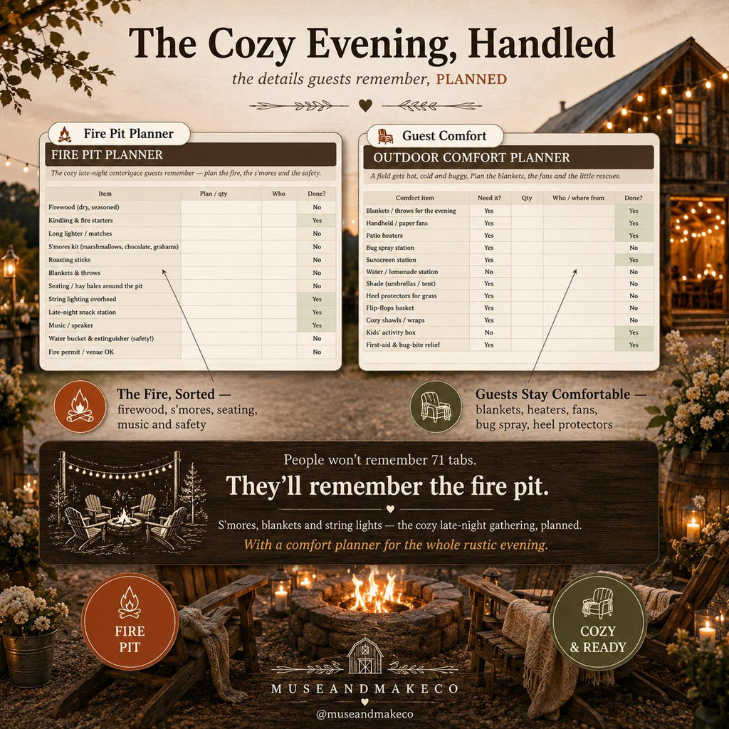 Barn Wedding Planner Spreadsheet