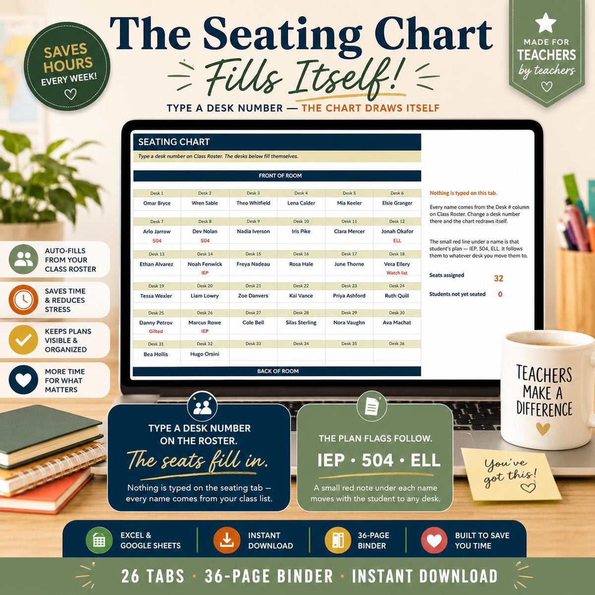 Teacher Planner Spreadsheet