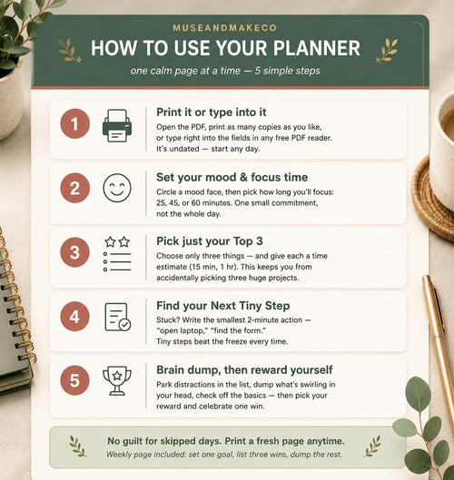 ADHD Daily Planner Printable