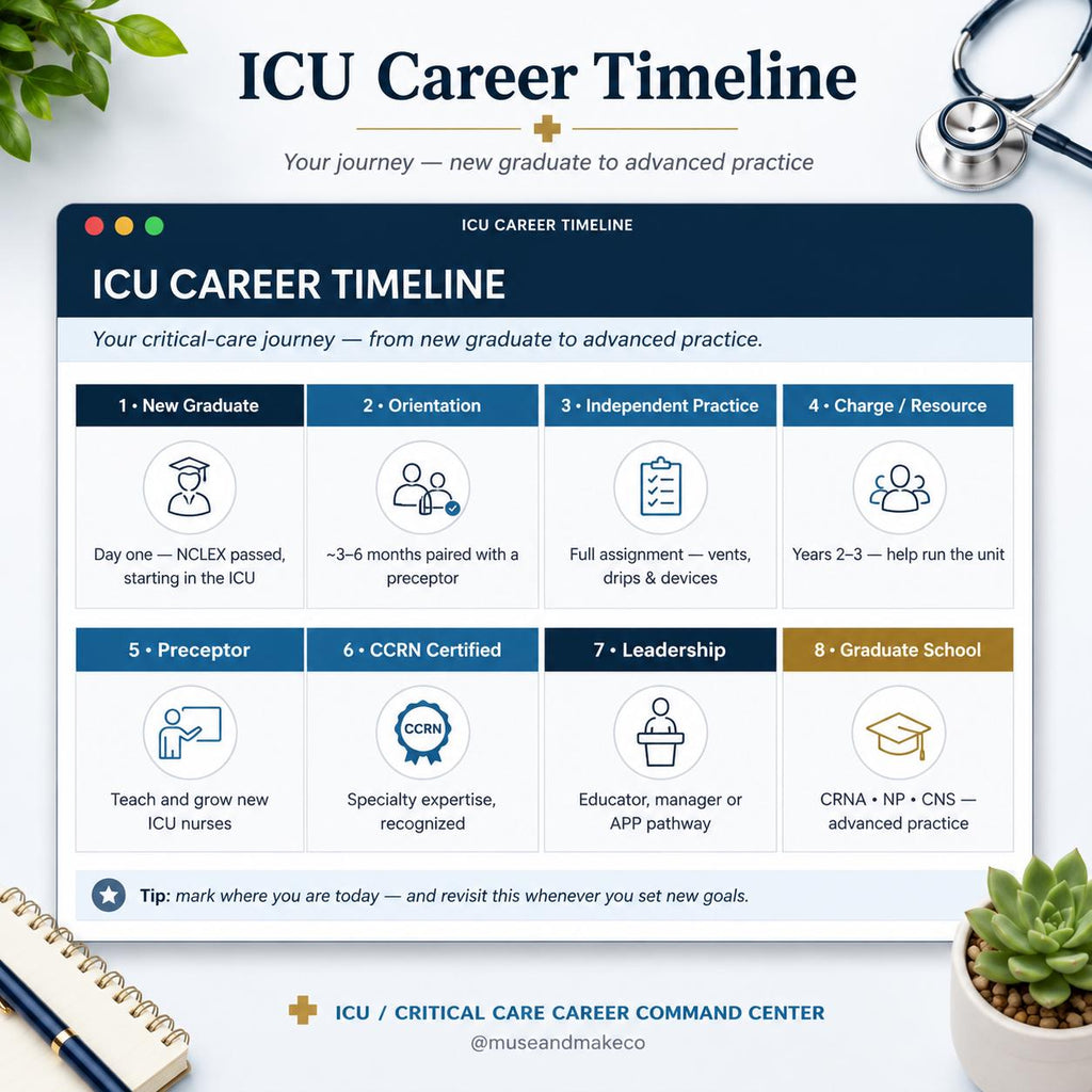 ICU Nurse Resume Template + Critical Care Career Command Center