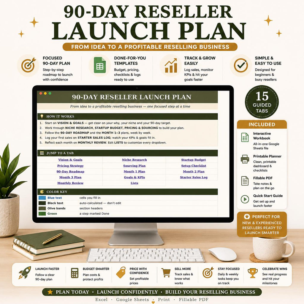 90-day Reseller Launch Plan: Business Startup Workbook