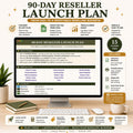 90-day Reseller Launch Plan: Business Startup Workbook