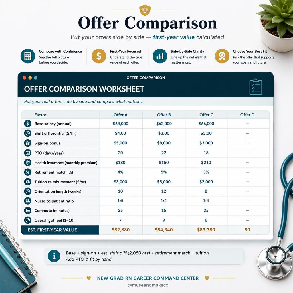New Grad Nurse Resume Template + Career Command Center
