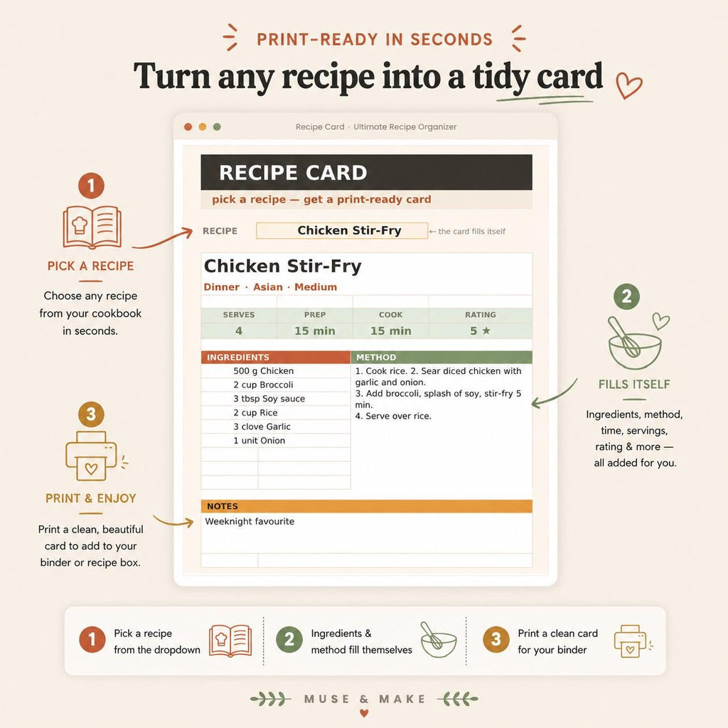 Ultimate Recipe Organizer & Meal Planner