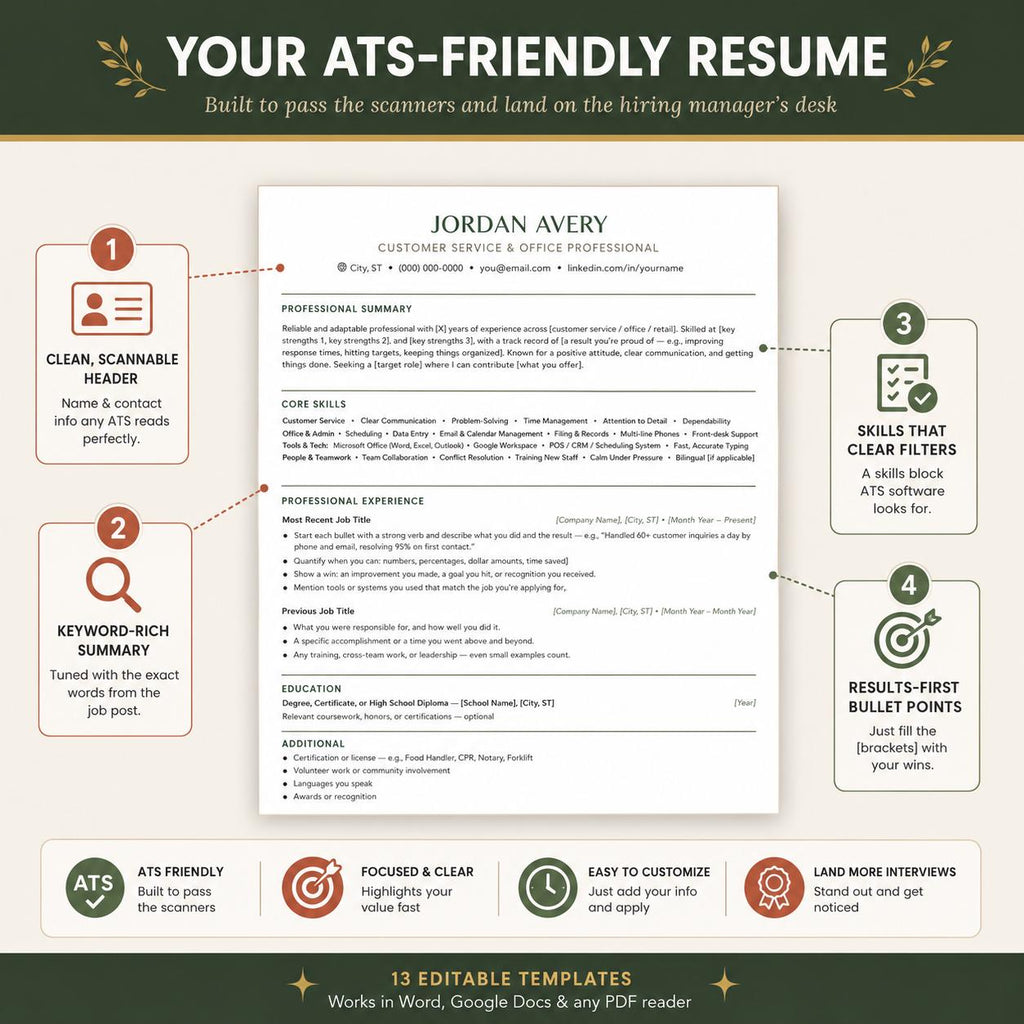 Job Search Tracker Spreadsheet With Resume Template