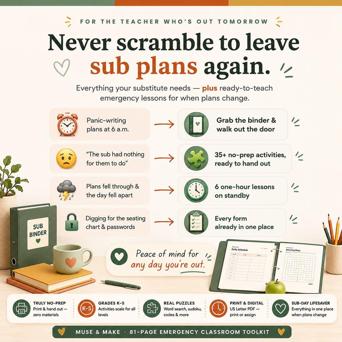 Substitute Teacher Sub Plans