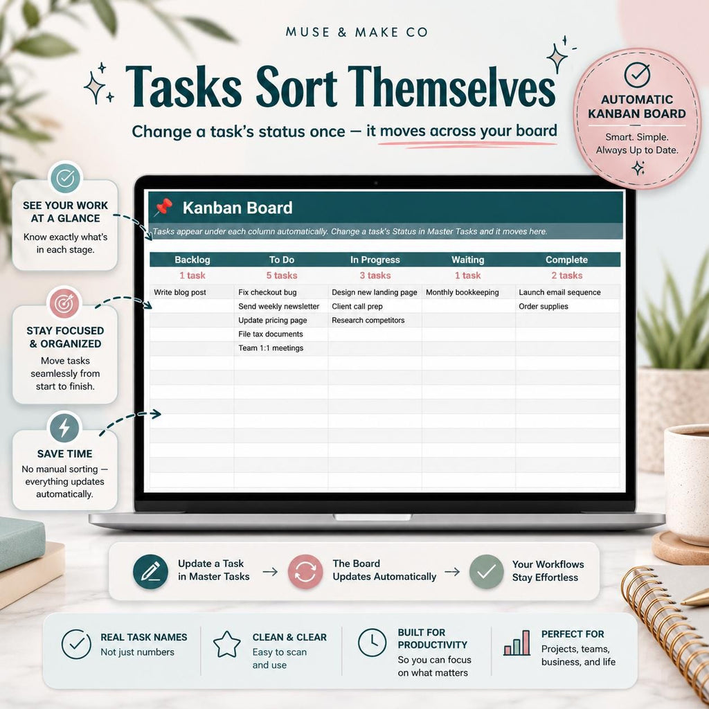 Productivity Command Center Spreadsheet
