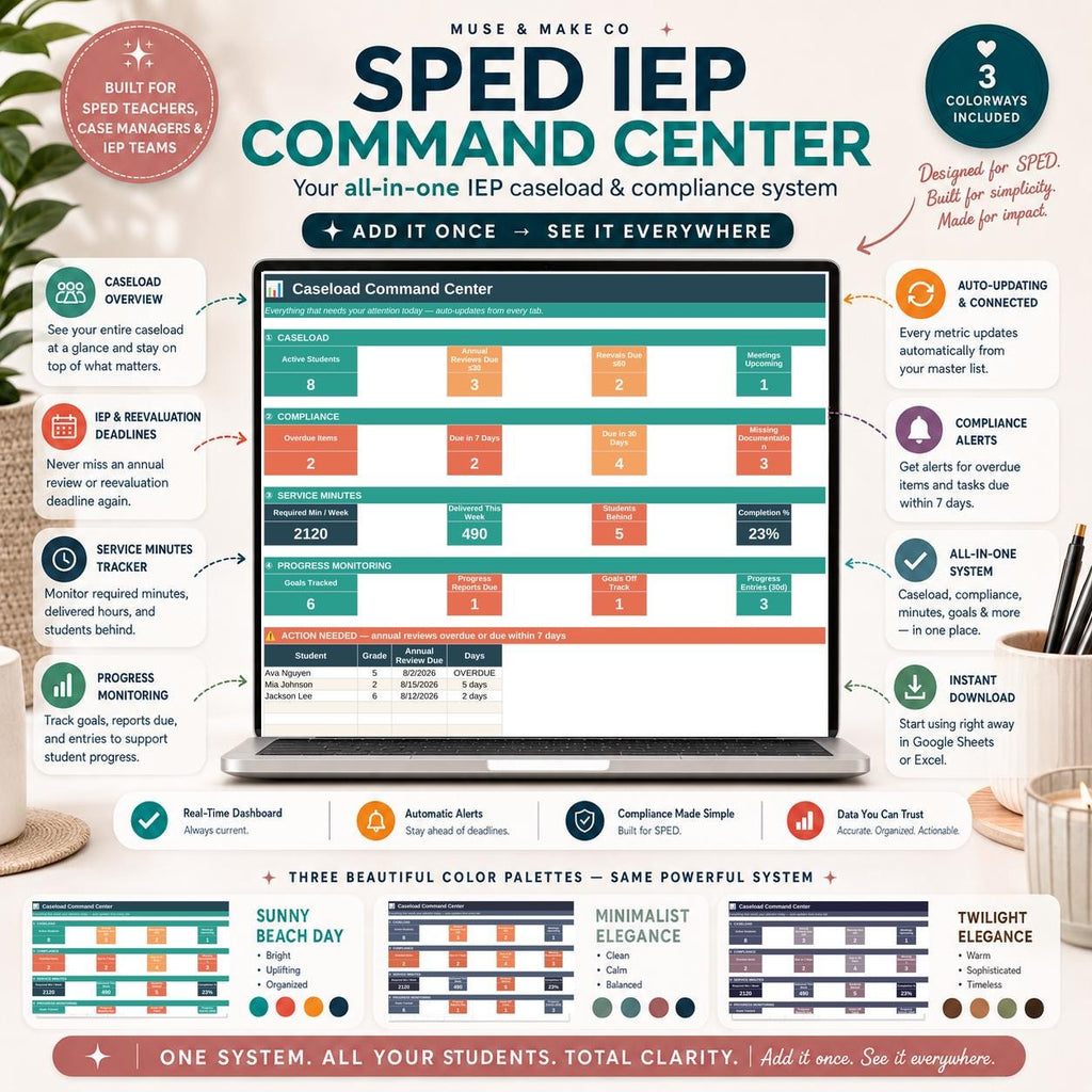Ultimate SPED IEP Command Center
