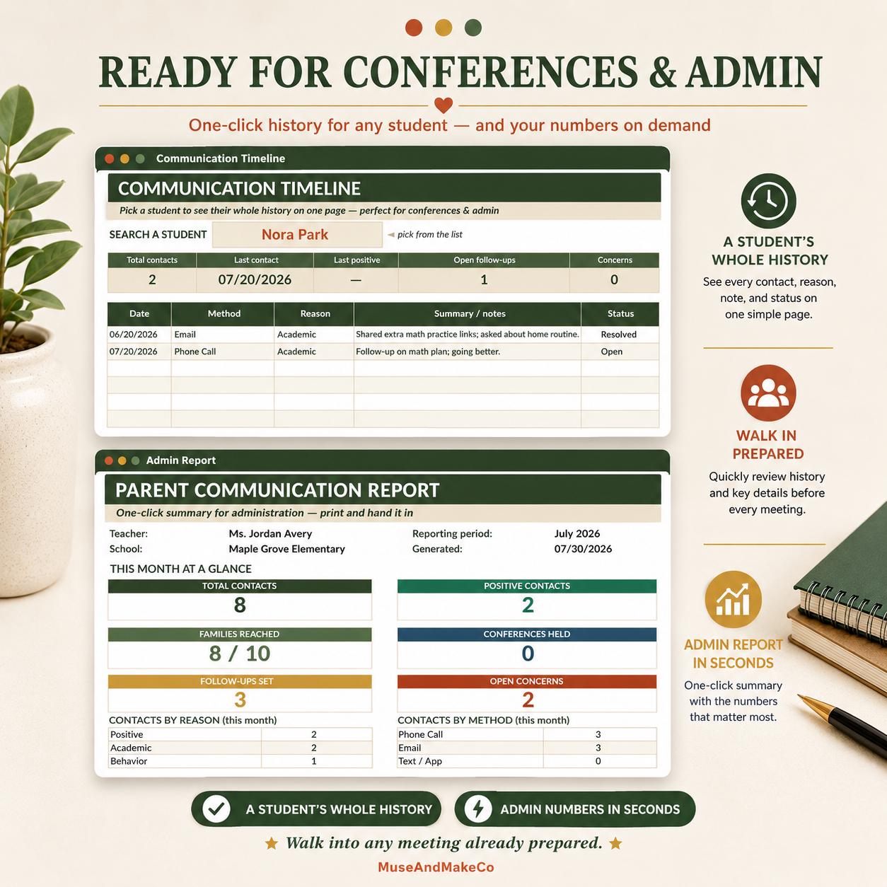 Teacher Parent Communication Hub