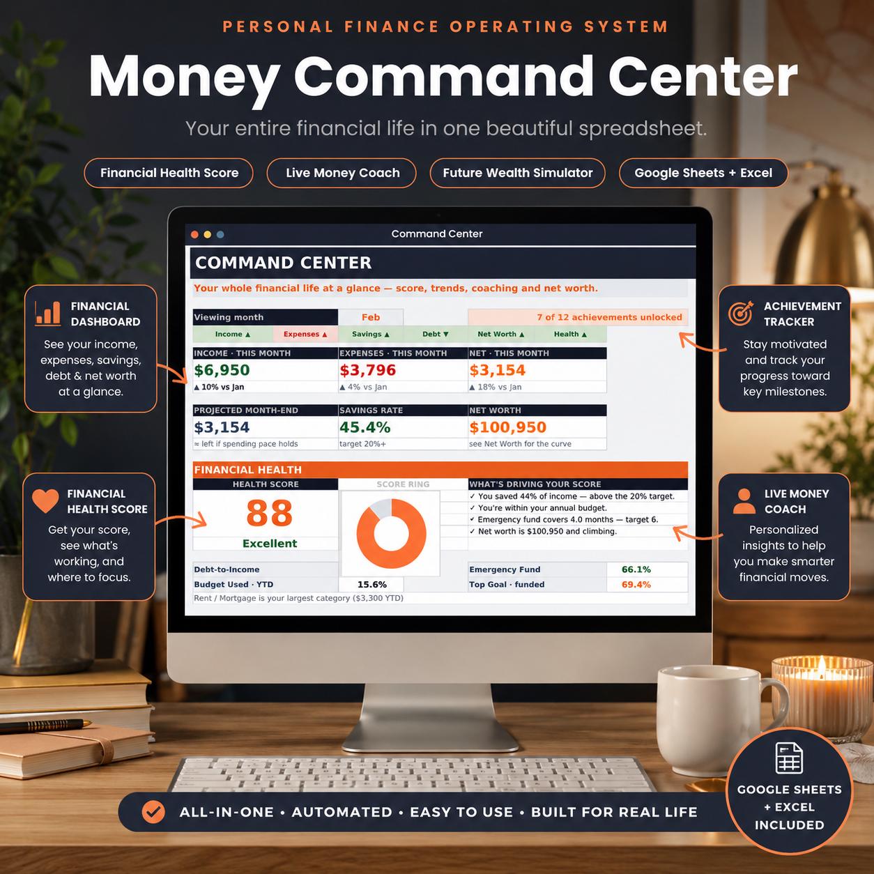 Money Command Center Spreadsheet