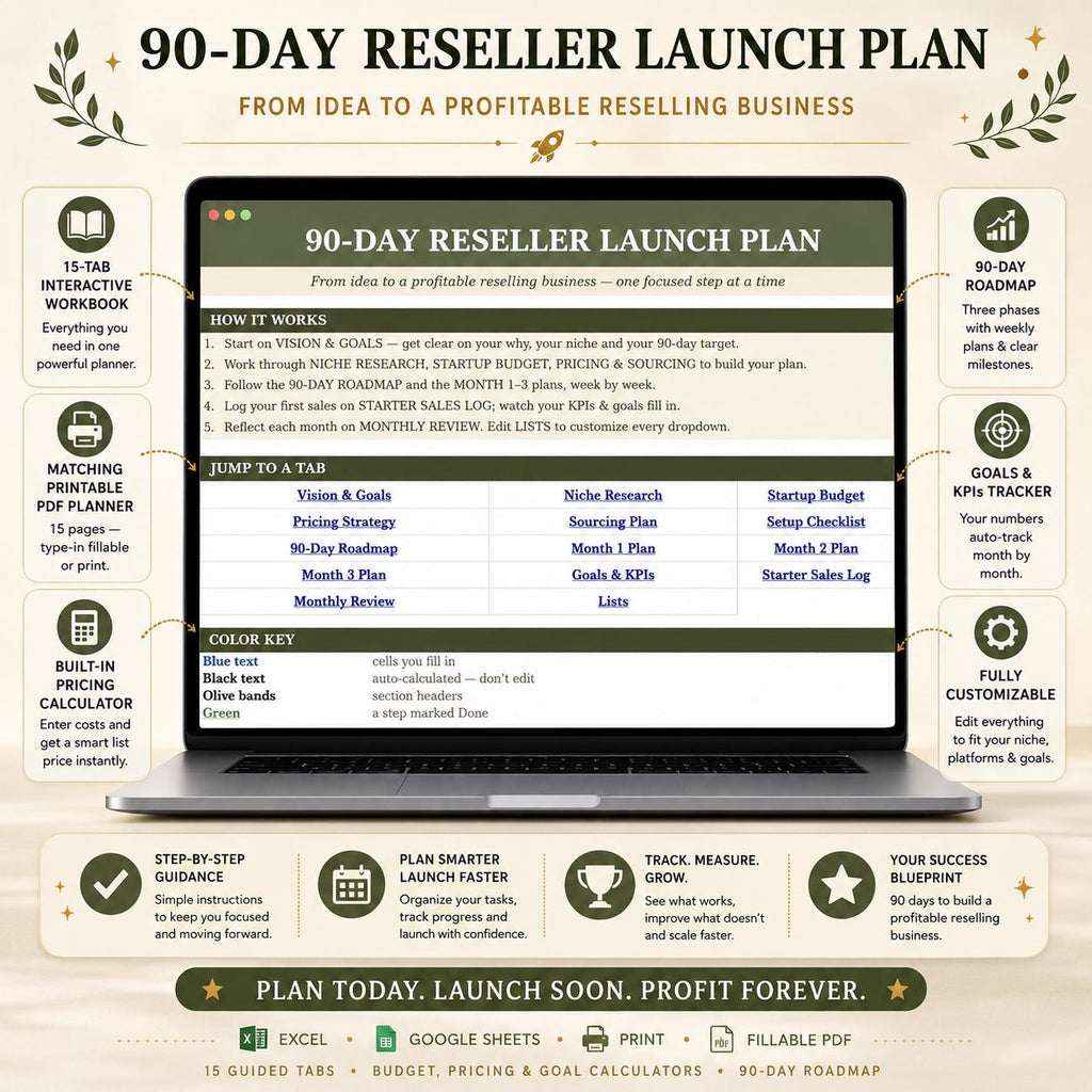 90-day Reseller Launch Plan: Business Startup Workbook