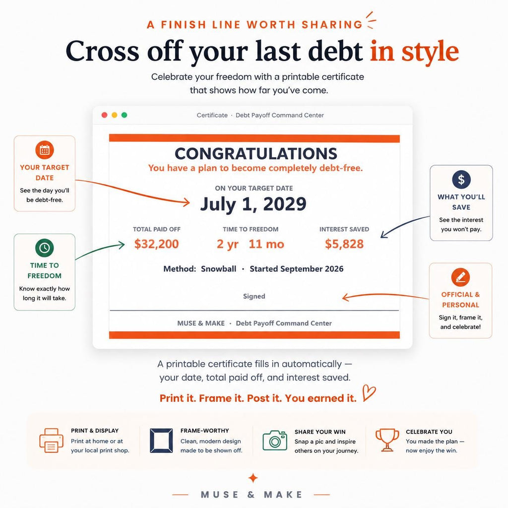 Debt Payoff Tracker Spreadsheet