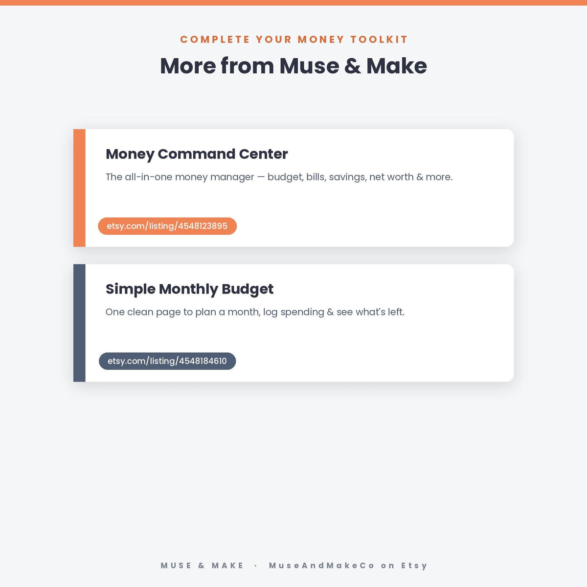 Simple Monthly Budget Planner Spreadsheet