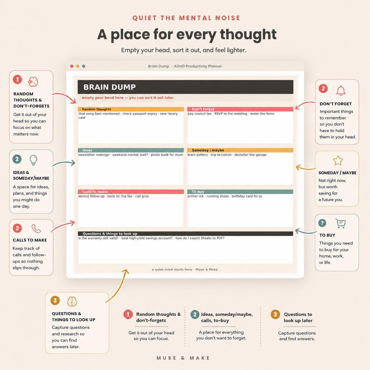 ADHD Productivity Planner & Tracker