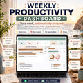 Weekly Productivity Dashboard Spreadsheet