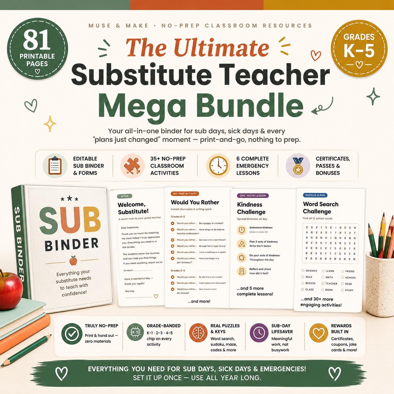 Substitute Teacher Sub Plans