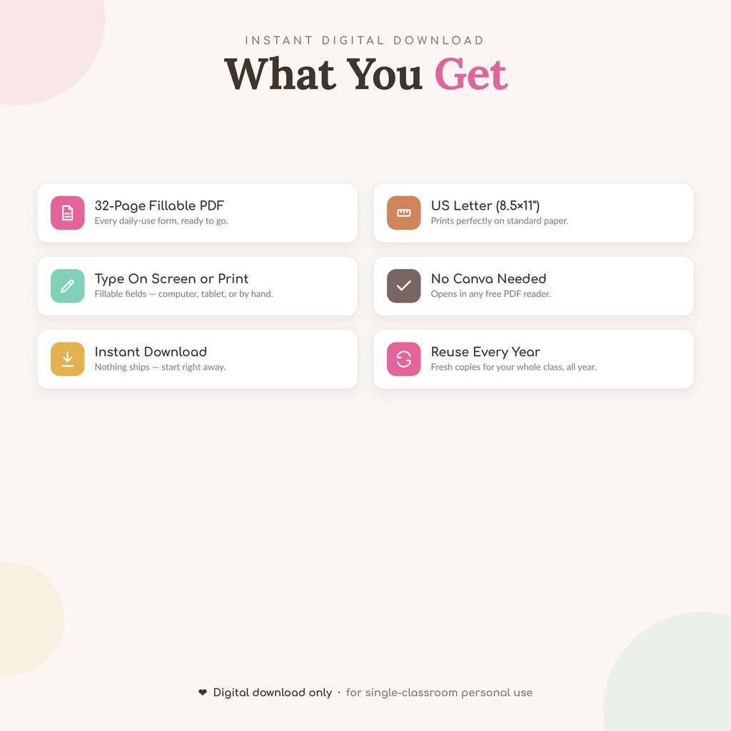 Teacher Data Binder — Essentials