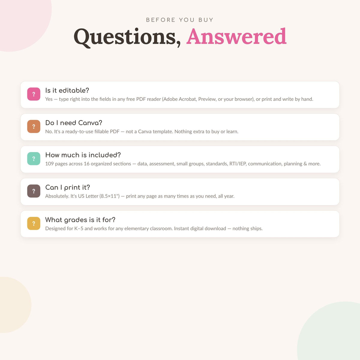 Teacher Data Binder — Ultimate