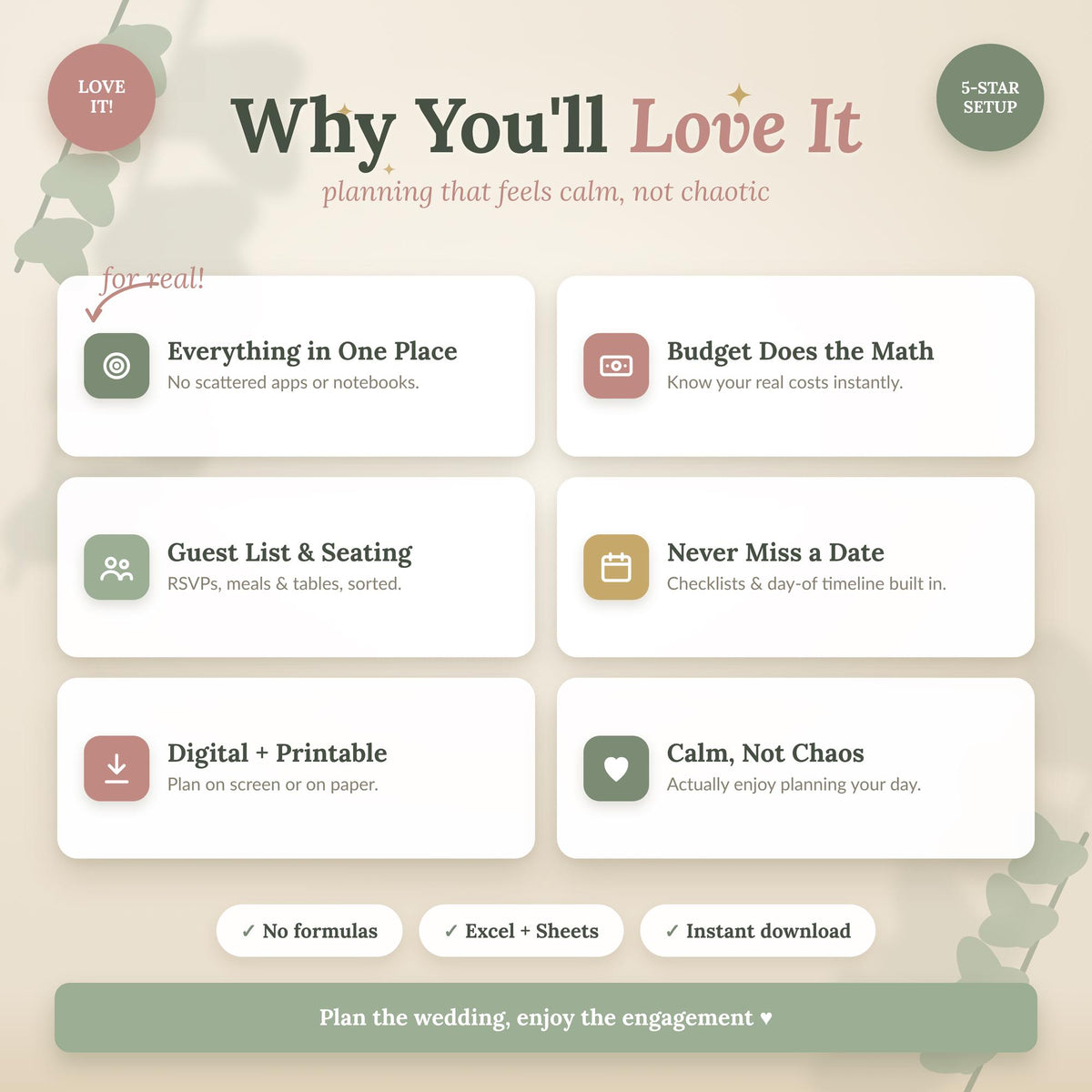Wedding Planner Spreadsheet Bundle