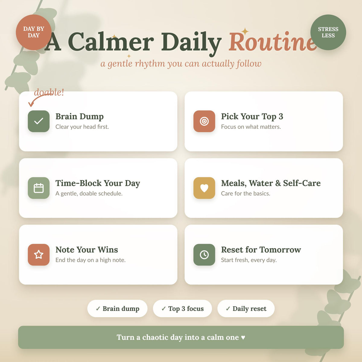 ADHD Daily Planner Printable