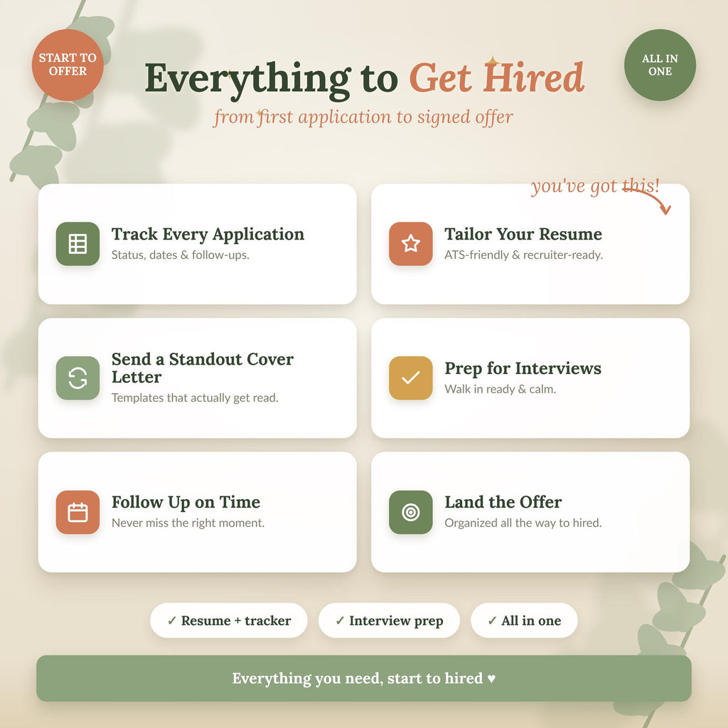 Job Search Tracker Spreadsheet With Resume Template