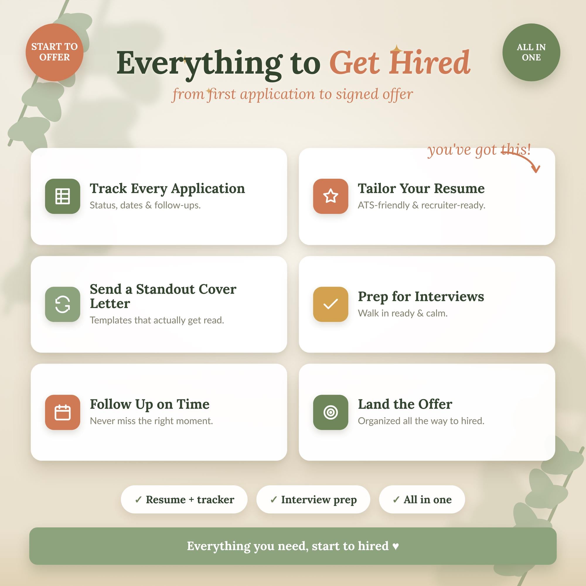 Job Search Tracker Spreadsheet With Resume Template