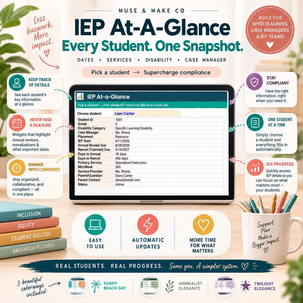 Ultimate SPED IEP Command Center