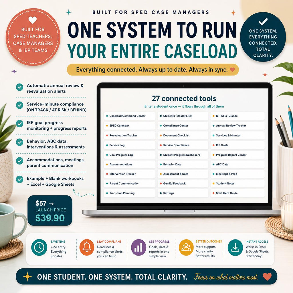 Ultimate SPED IEP Command Center