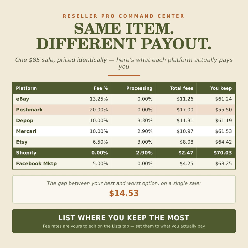 Reseller Spreadsheet PRO — Inventory