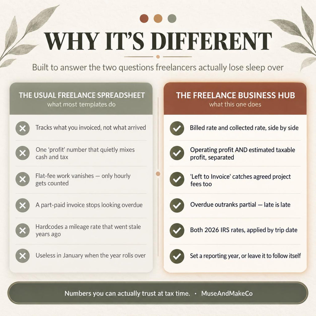 Freelance Business Hub Spreadsheet