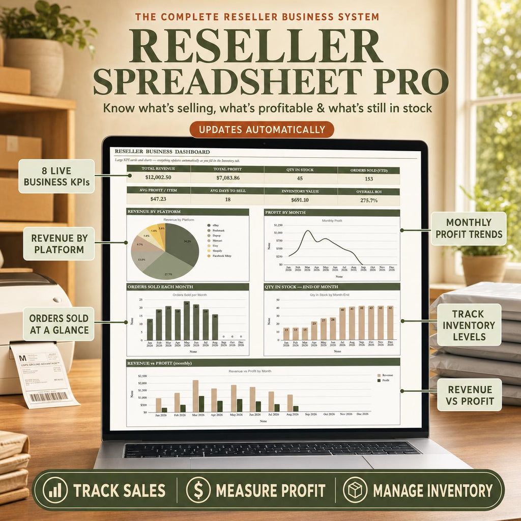 Reseller Spreadsheet PRO — Inventory