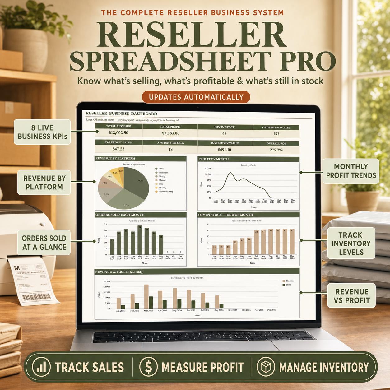 Reseller Spreadsheet PRO — Inventory
