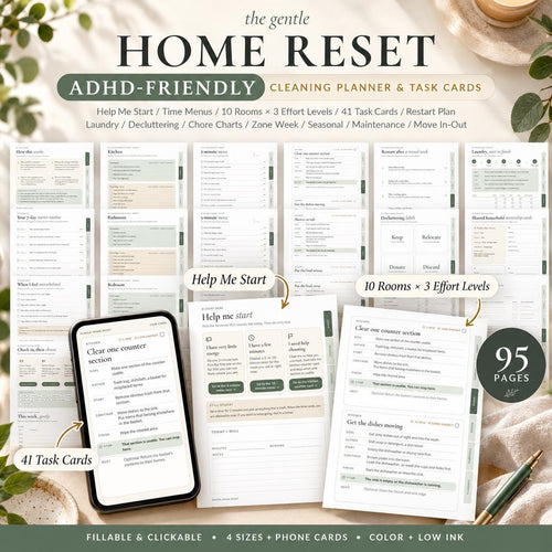 ADHD Cleaning Planner Printable