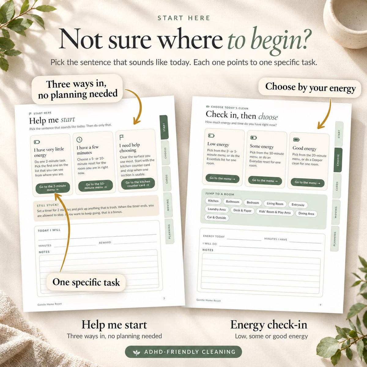 ADHD Cleaning Planner Printable