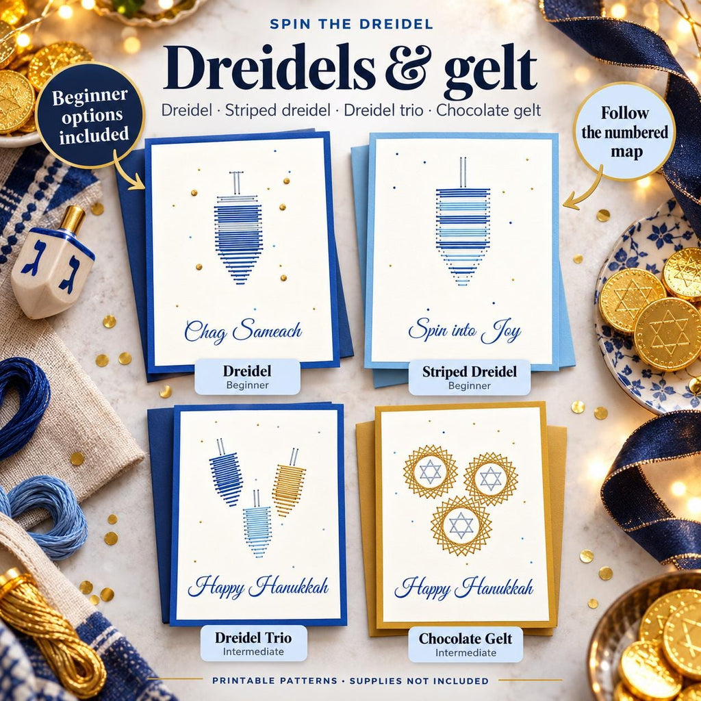 String Art Hanukkah Card Patterns