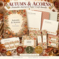 Autumn and Acorns Printable Journal