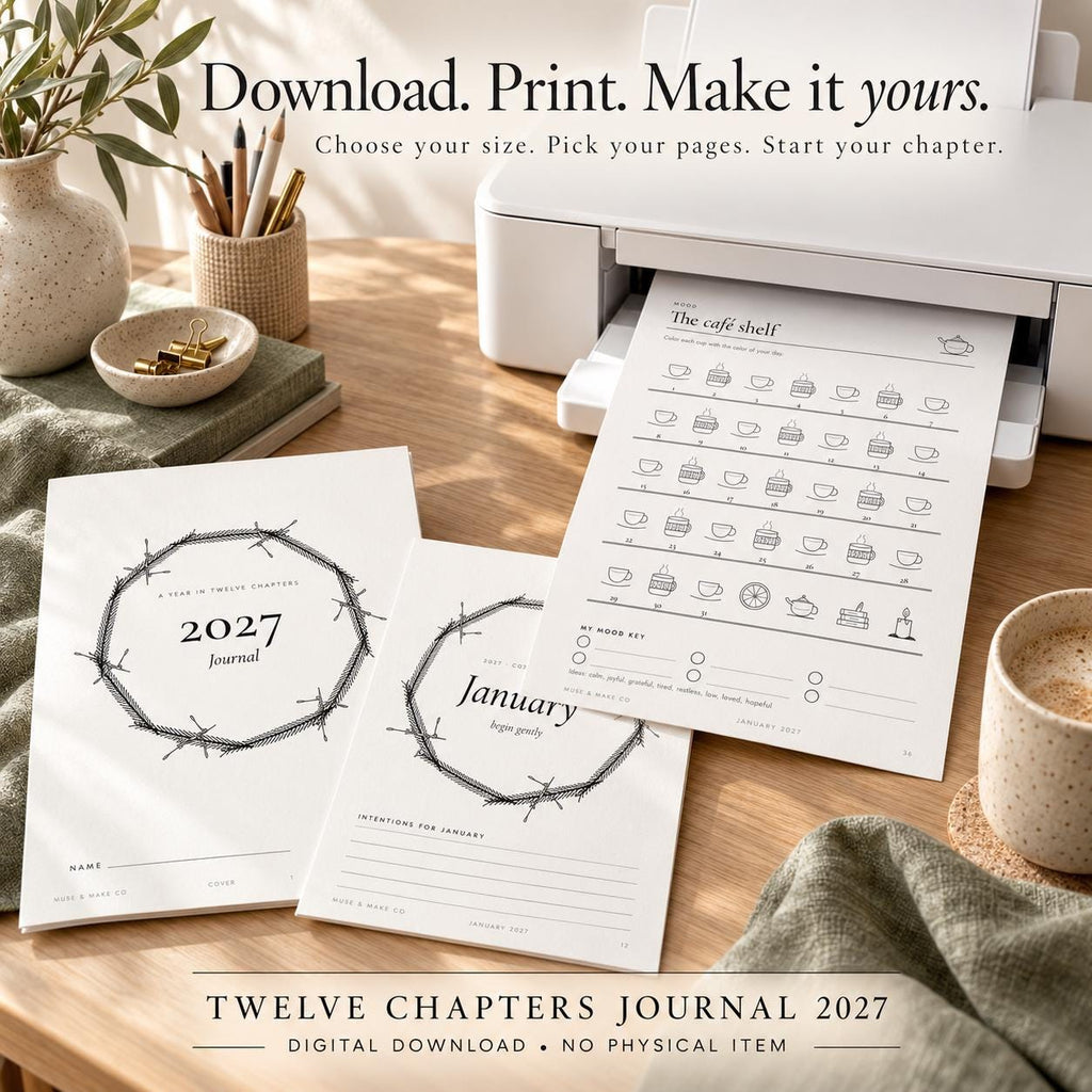 2027 Journal Bundle, 230 Printable Journal Pages