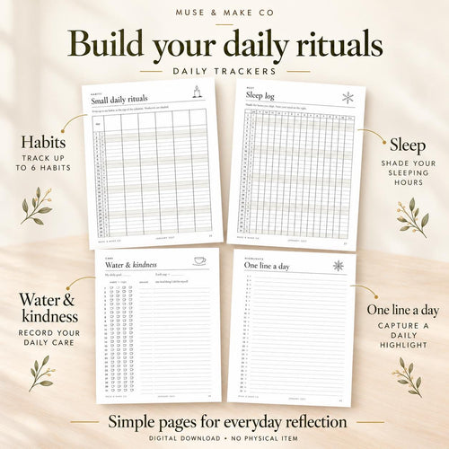 2027 Journal Bundle, 230 Printable Journal Pages