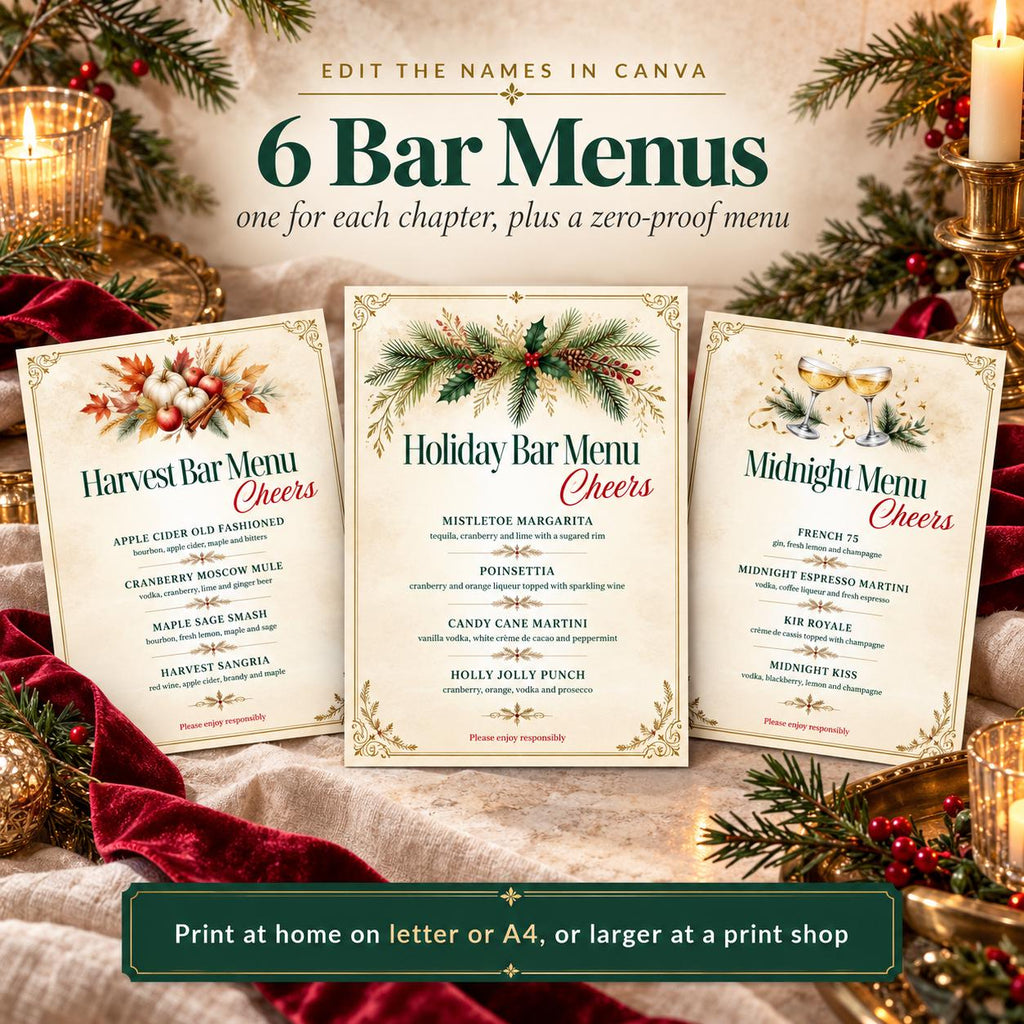 Holiday Cocktail Recipe Book