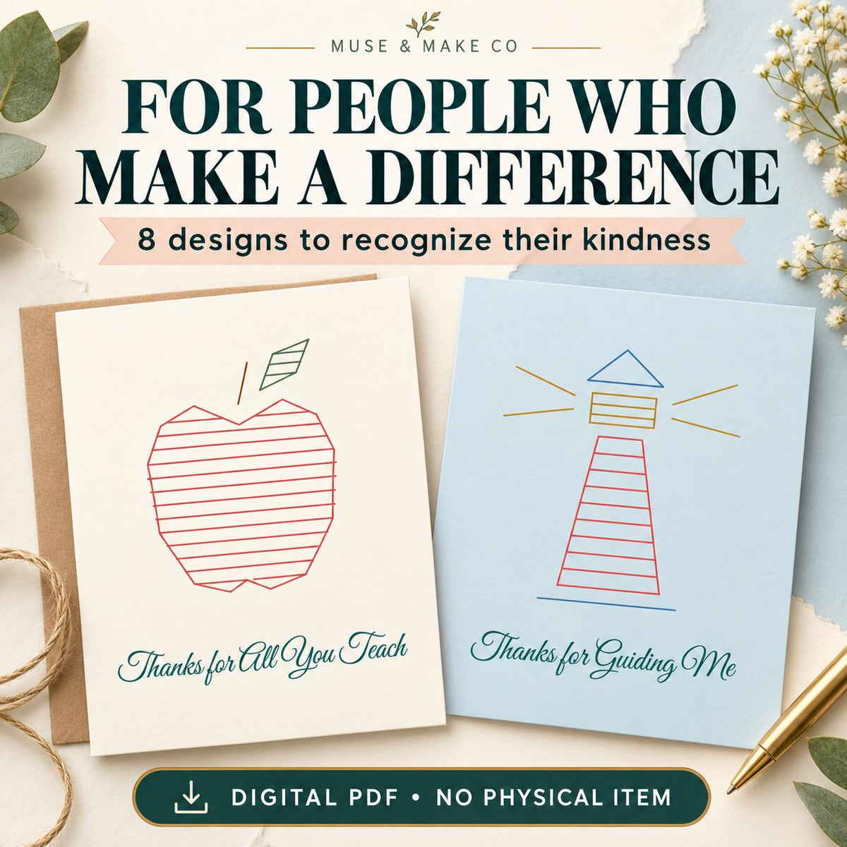 Thank You & Appreciation String Art Card Patterns