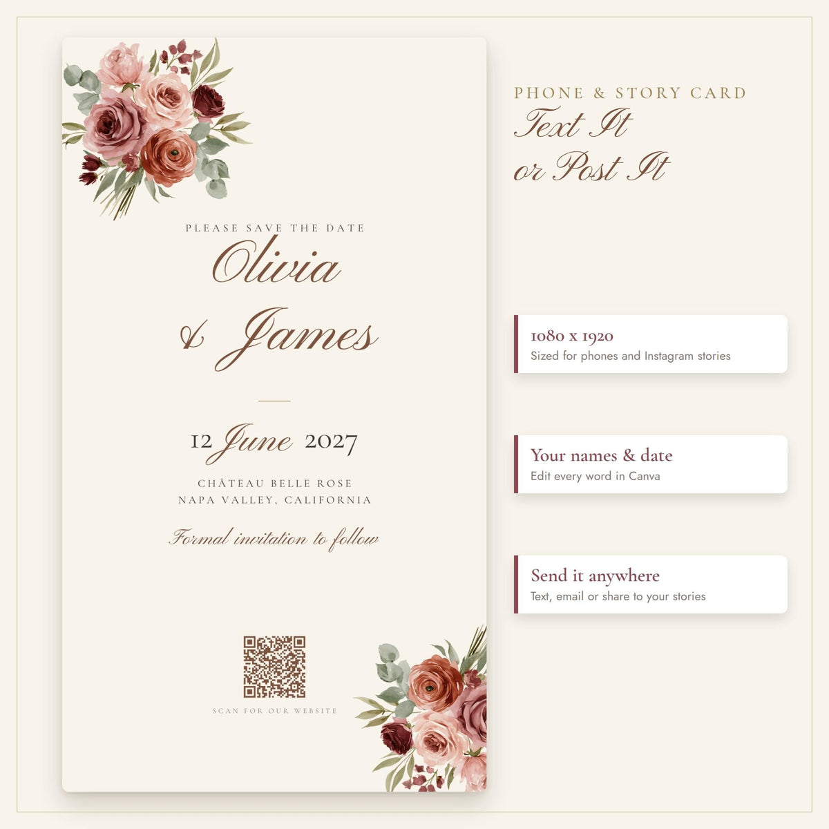 Wedding Website and Save the Date Bundle