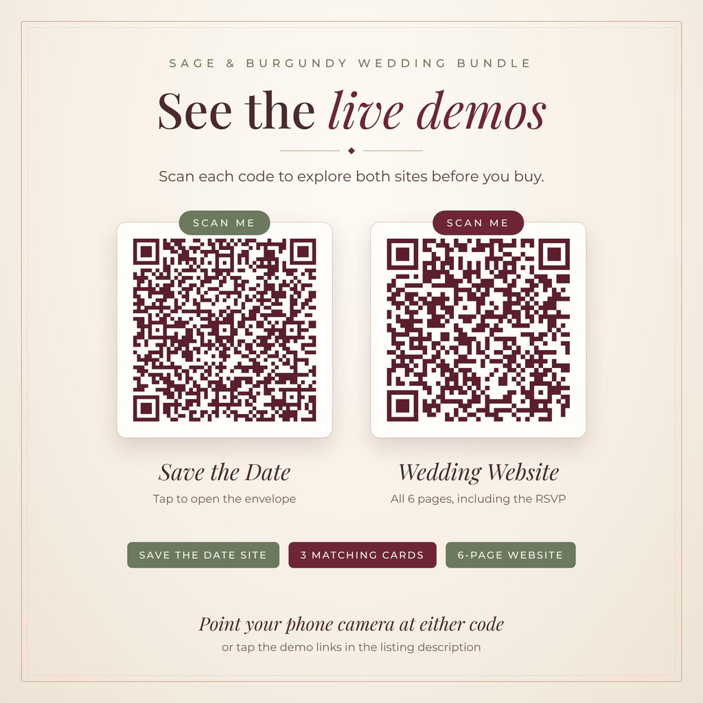 Wedding Website and Save the Date Bundle