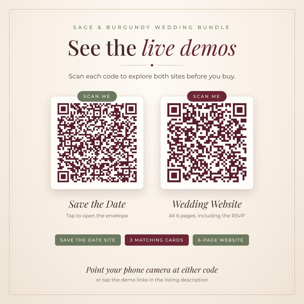 Wedding Website and Save the Date Bundle