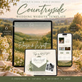 Rustic Wedding Website Template with RSVP