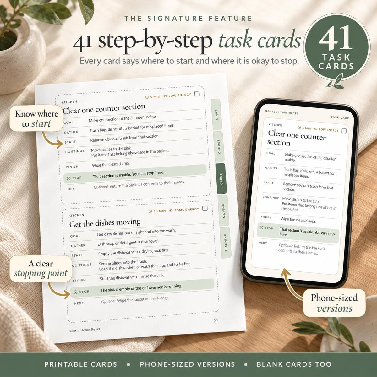 ADHD Cleaning Planner Printable