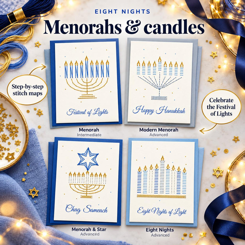String Art Hanukkah Card Patterns