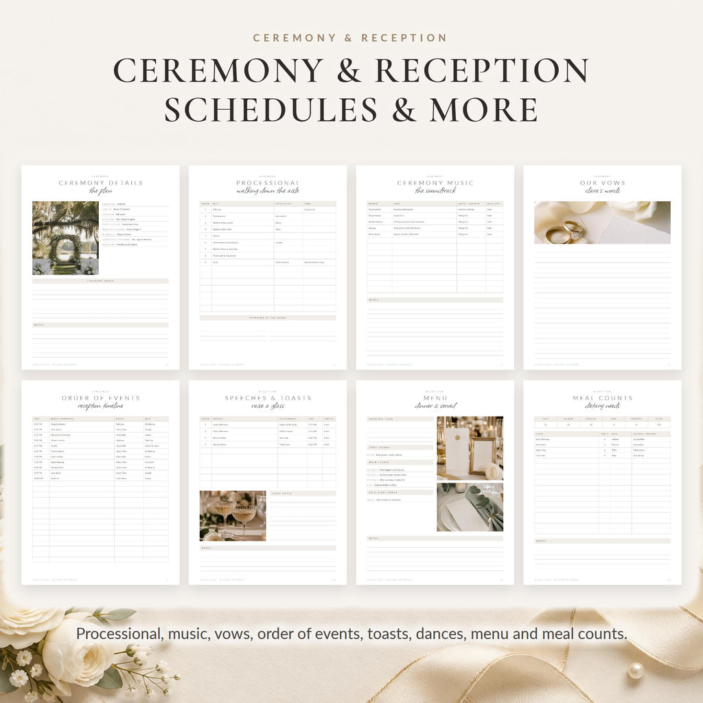 Wedding Day Binder Canva Template