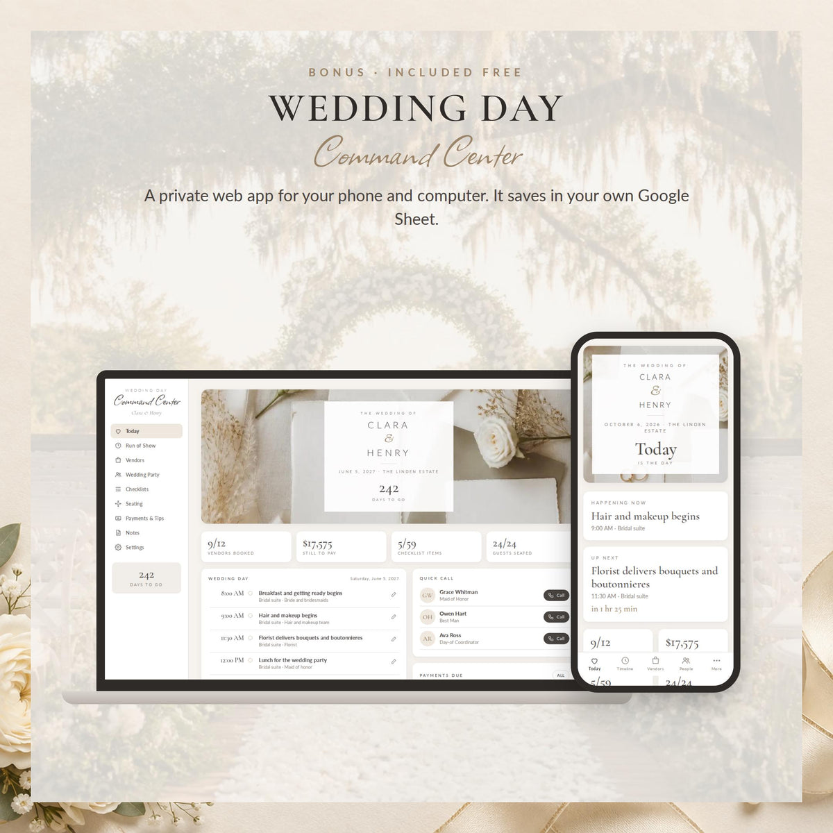 Wedding Day Binder Canva Template